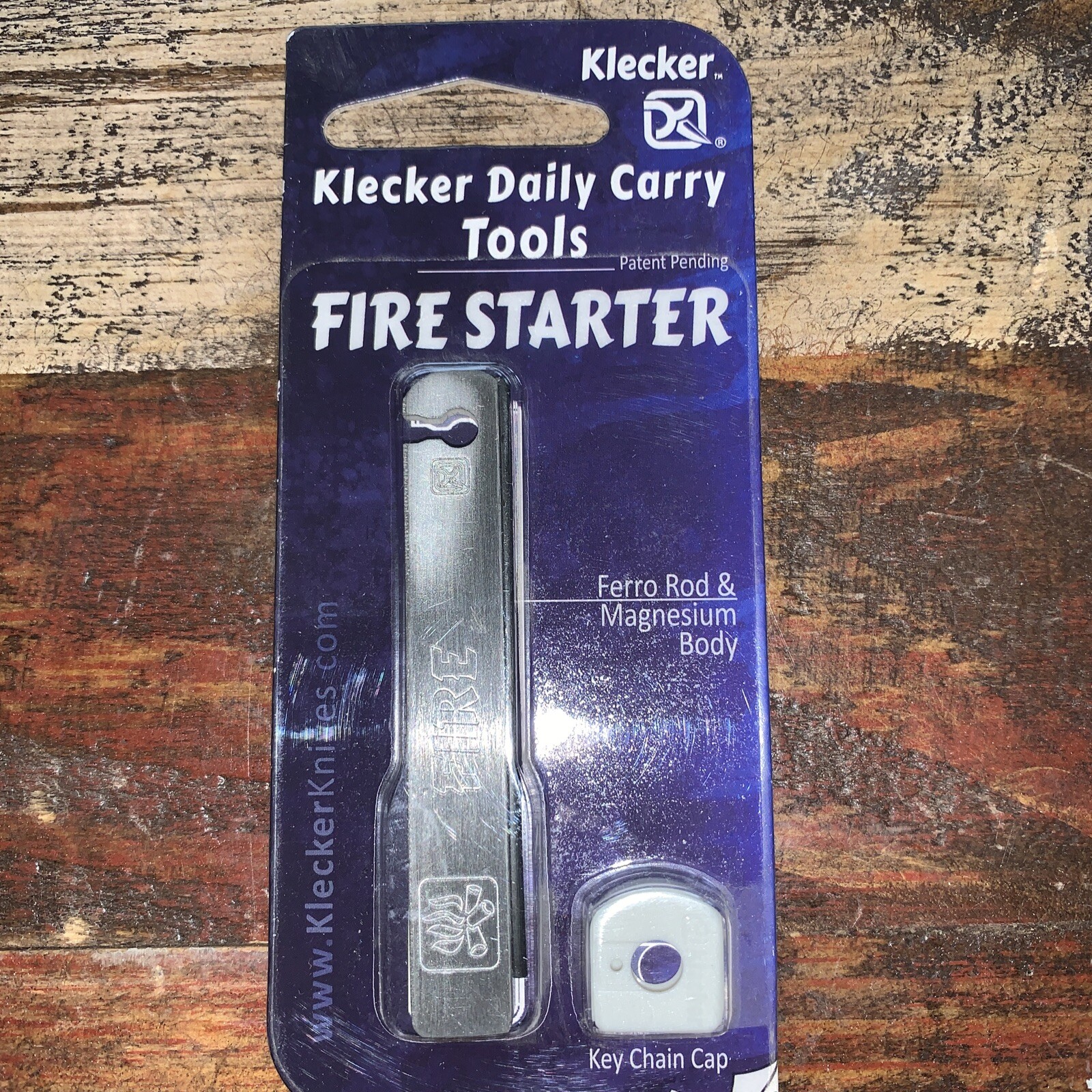 Klecker Knives STW-213 Stowaway Magnesium Gray Fire Starter 2.62 D x 0.125 W in.