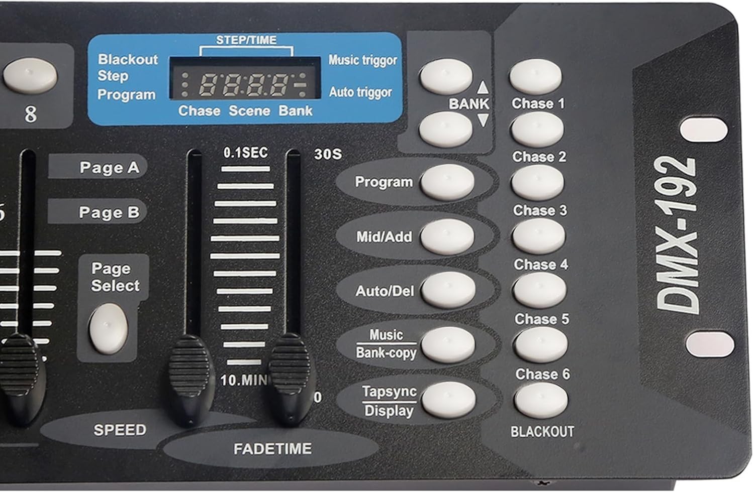 192-Channel DMX Controller for DJs – Rack Mount Lighting Console with Cable