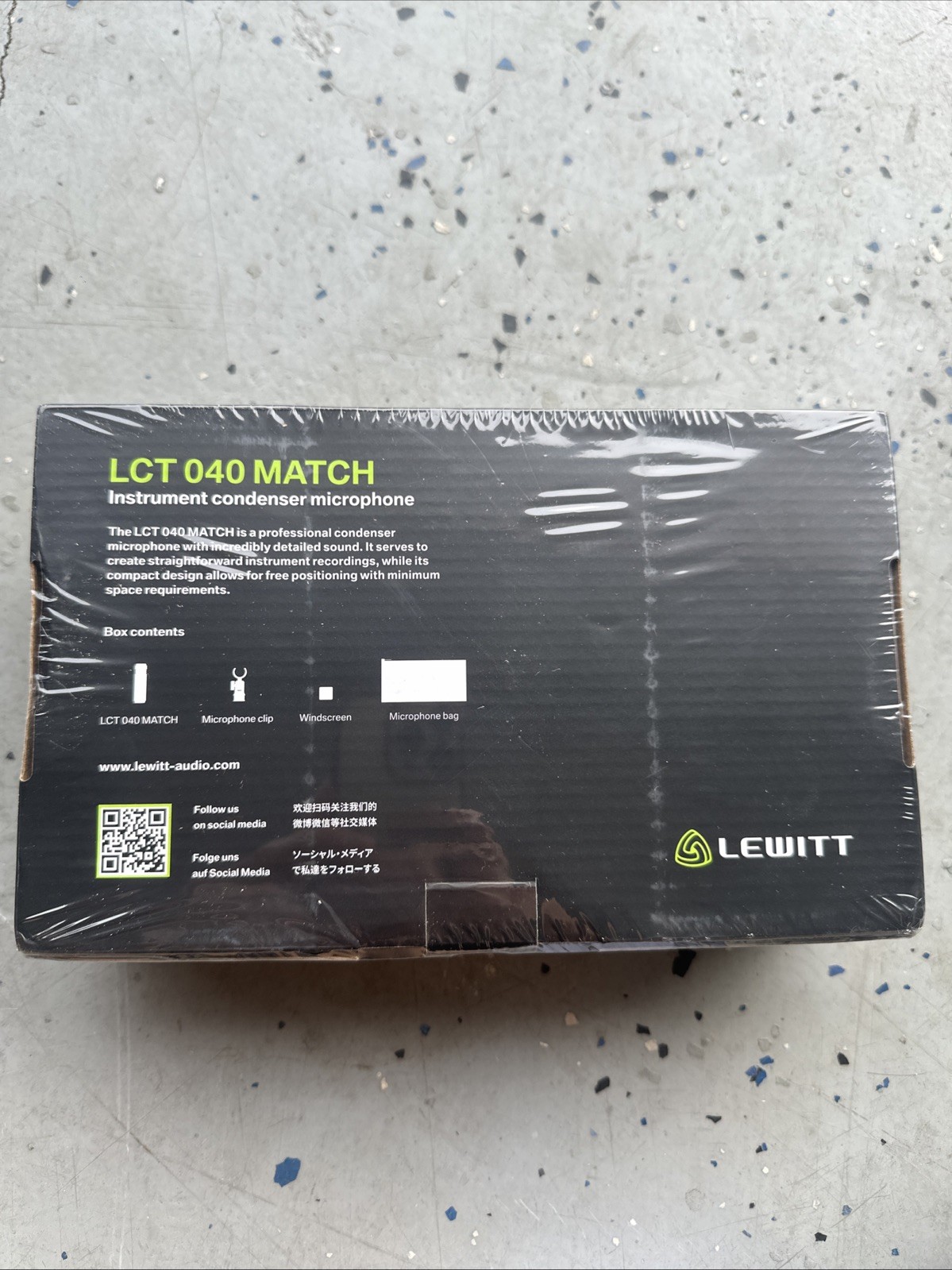 Lewitt LCT 040 MATCH Small Diaphragm Condenser Microphone