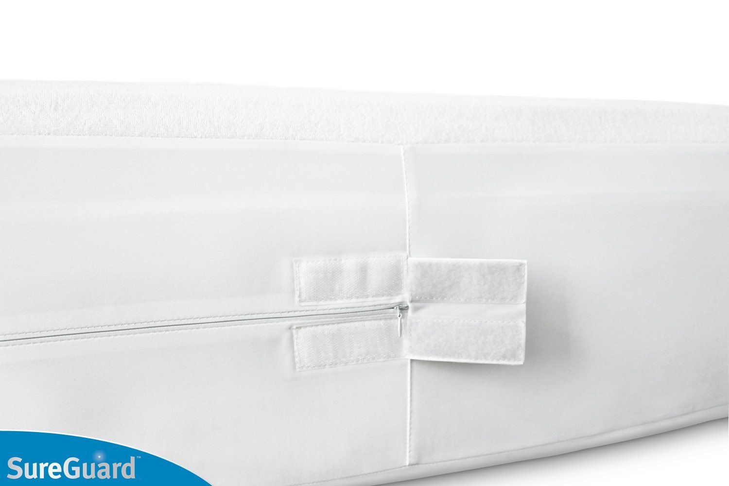 Queen (13-16 in. Deep) SureGuard Mattress Deep), White
