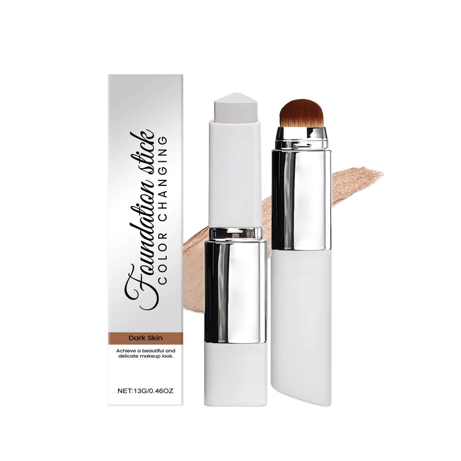 Concealer Stick And Foundation 2 in 1, Korean Hydrating Lightwe Foundation Stick