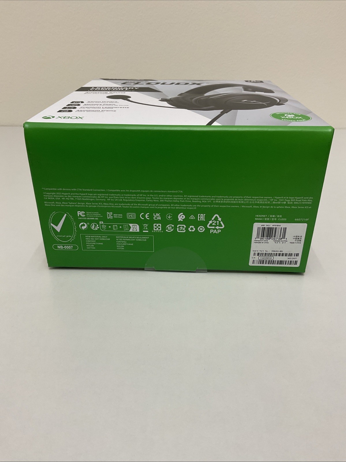 Hyper CloudX Gaming Headset (Black-Silver) - Xbox T34-23