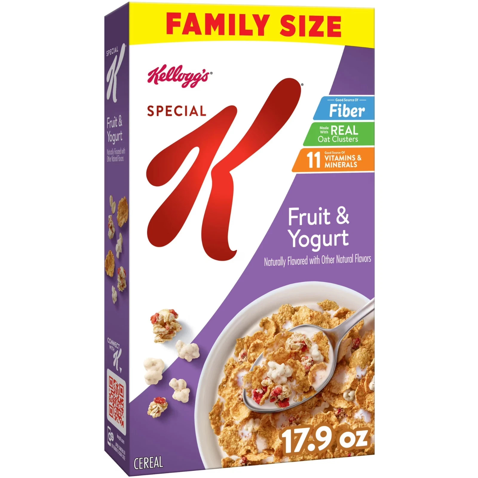 Kellogg's Special K Fruit and Yogurt Breakfast Cereal, Good Source of Fiber, Fam