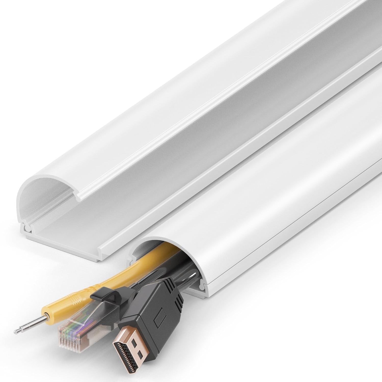 Self-Adhesive 34in Cord Covers for Seamless Cable Management - Customizable