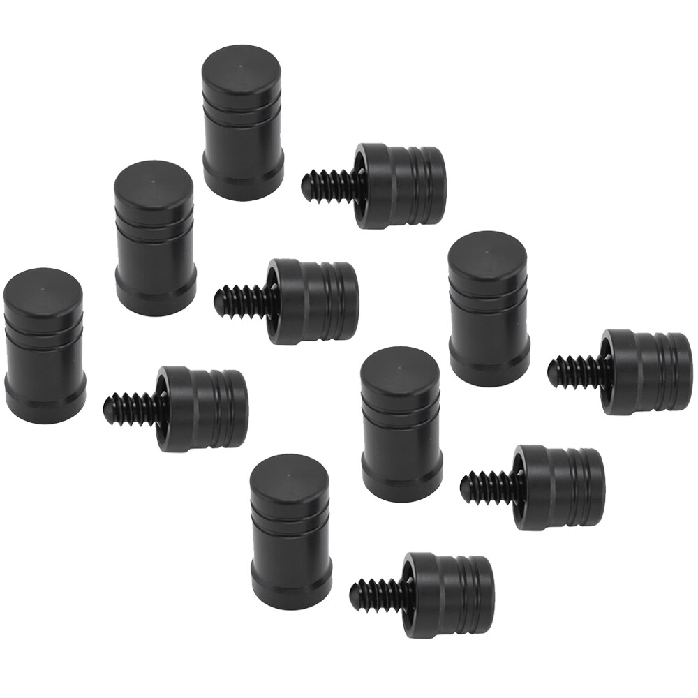 6 Sets 5/16 X 18 Joint Protectors/Joint   Billiard Pool Cue Protector Black