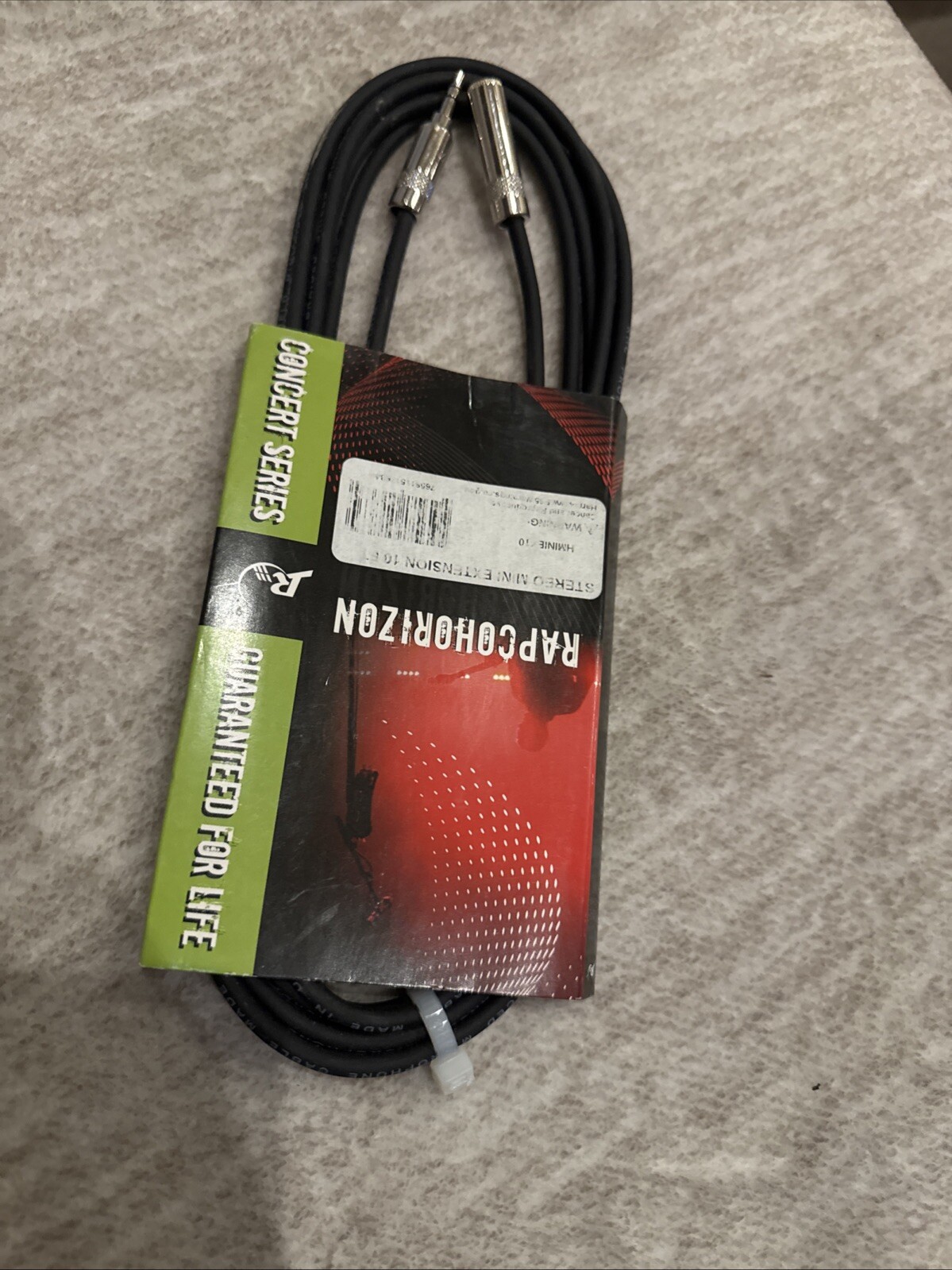 RapcoHorizon MINI3-10N0N1 3.5mm TRS Male to 3.5mm TRS Female Cable - 10 foot