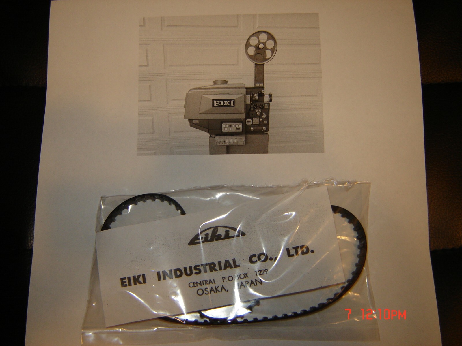 Eiki EX6100/ EX9100 Xenon 16mm Sound film projector  Teethed Drive Belt , New