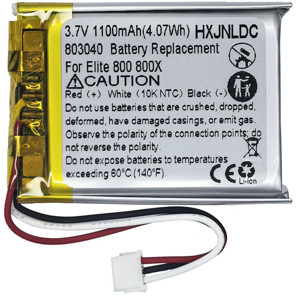 3.7V 803040 1100mAh Battery for Turtle Beach Elite 800 Elite 800X Stealth 700...