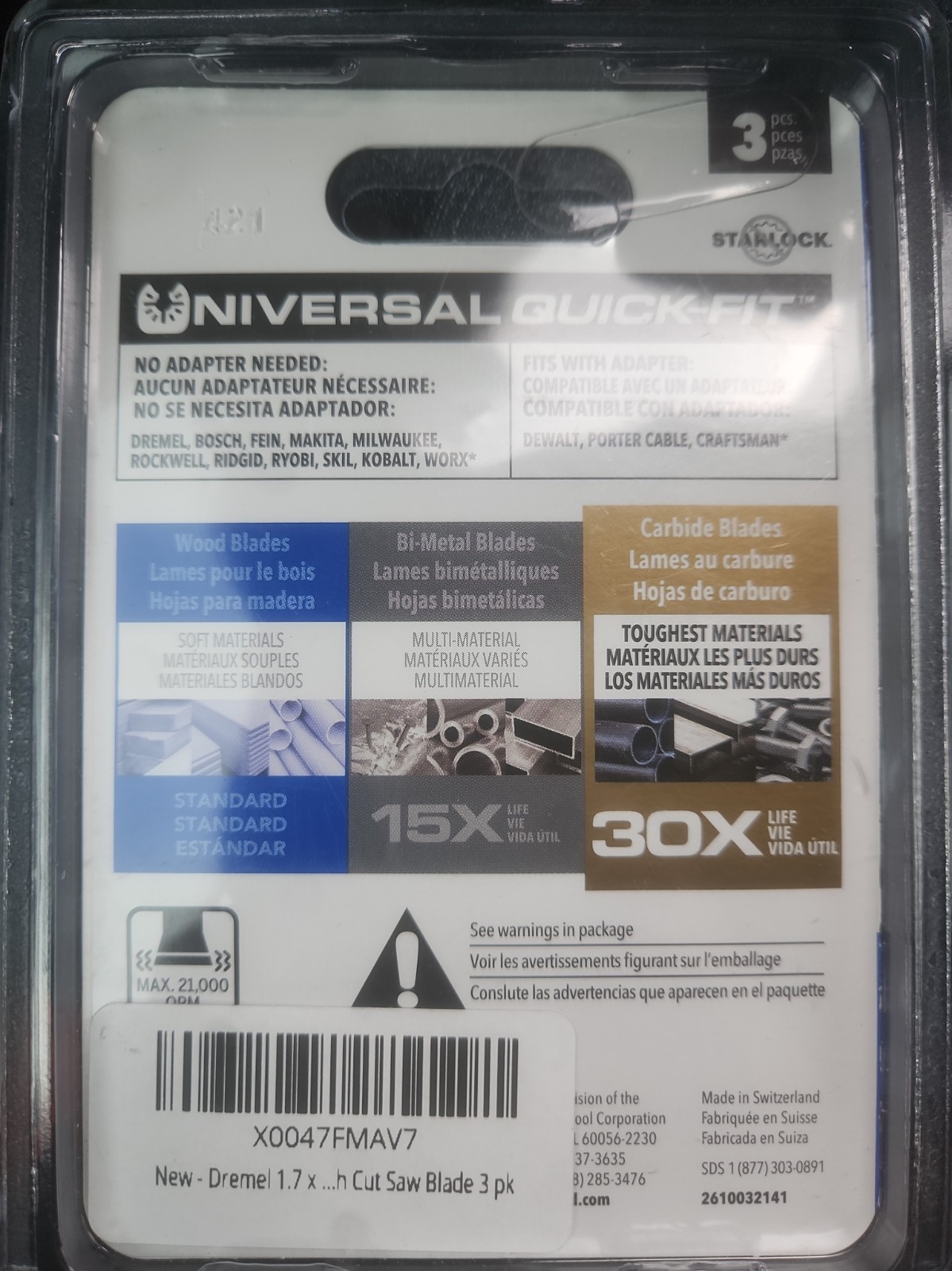 Dremel MM485B Carbide Flush Cutting Blades