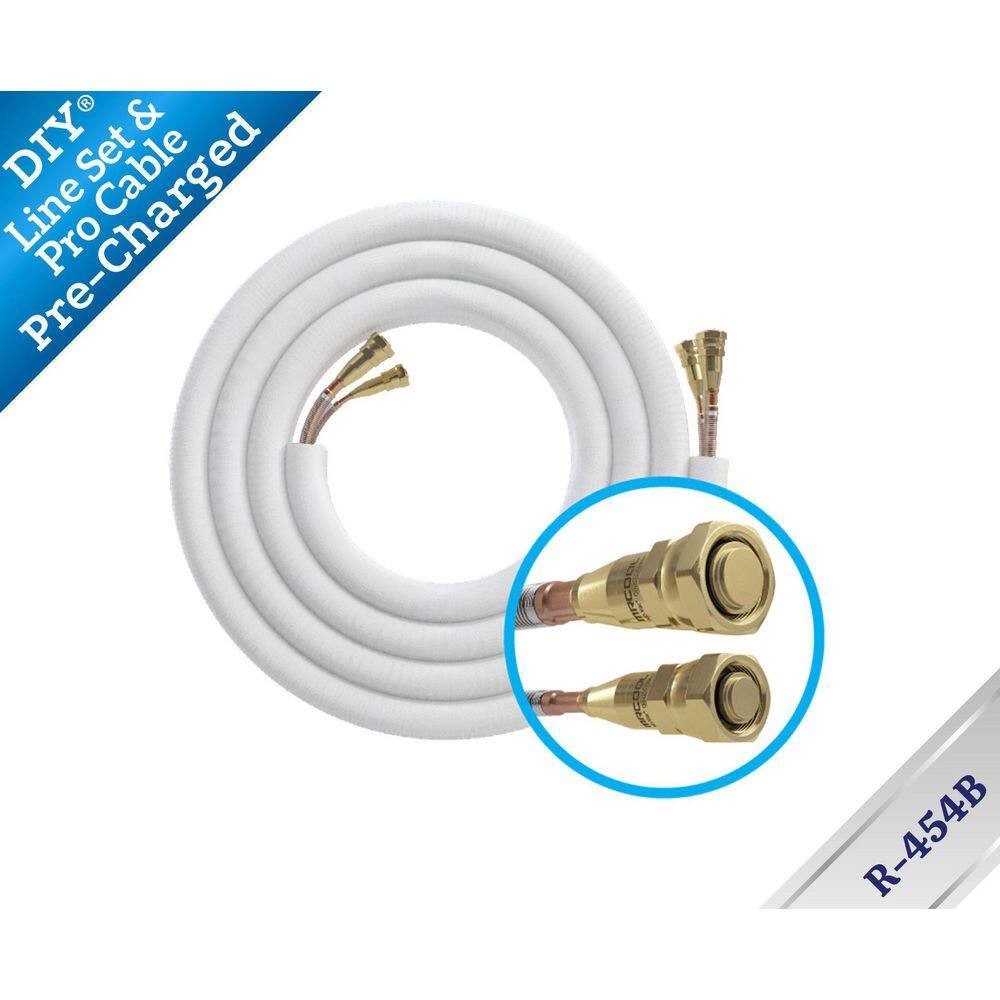 MRCOOL 35ft 1/4x3/8 NoVac QuickConnect Line Set DIY Pro Cable