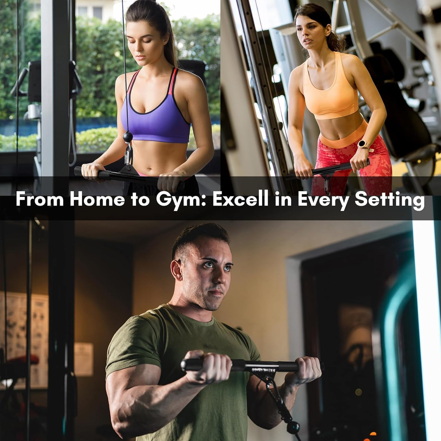 EVMT 15-Inch LAT Pulldown Attachments for Home Gym LAT Pull