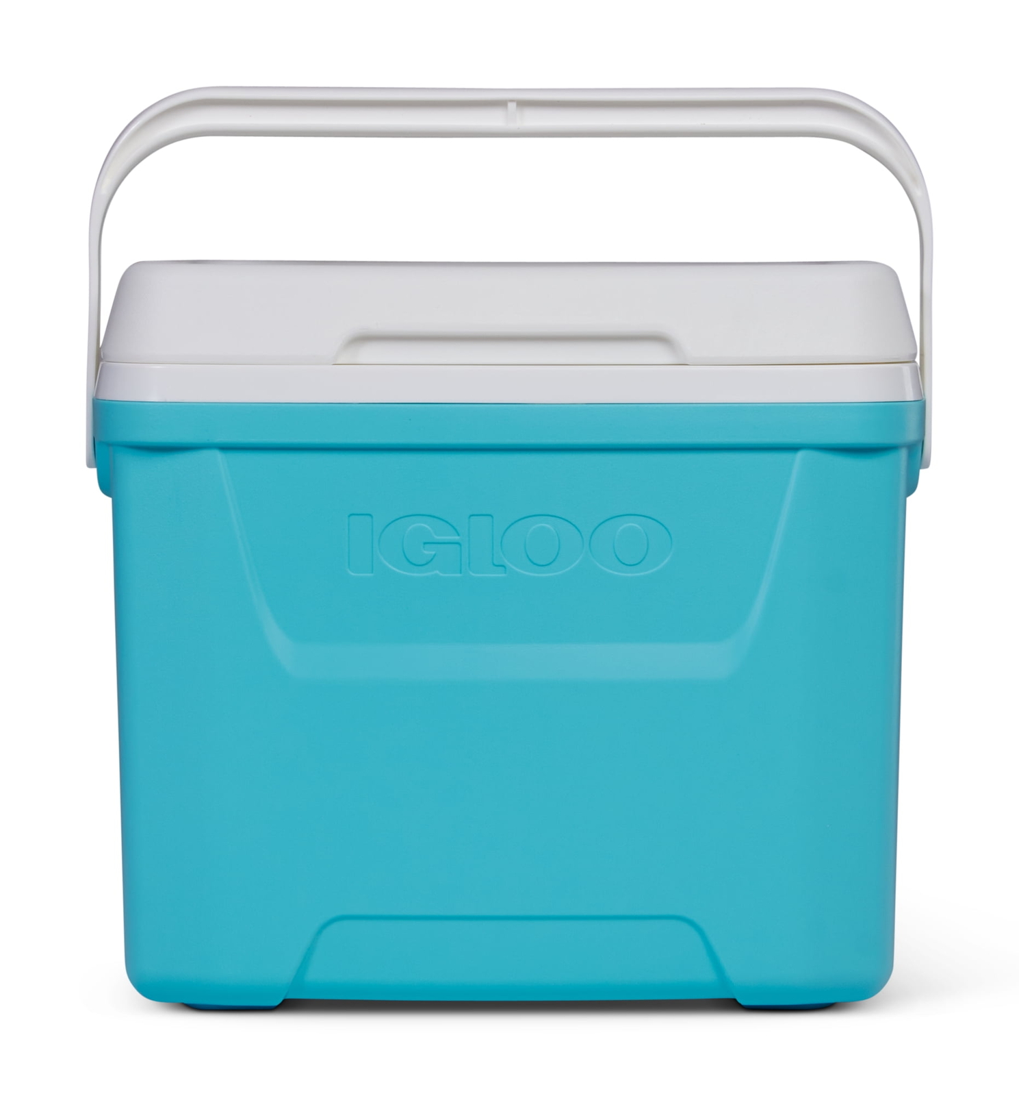Igloo 28 QT Laguna Hard-Sided Ice Chest Cooler, Aqua Blue and White