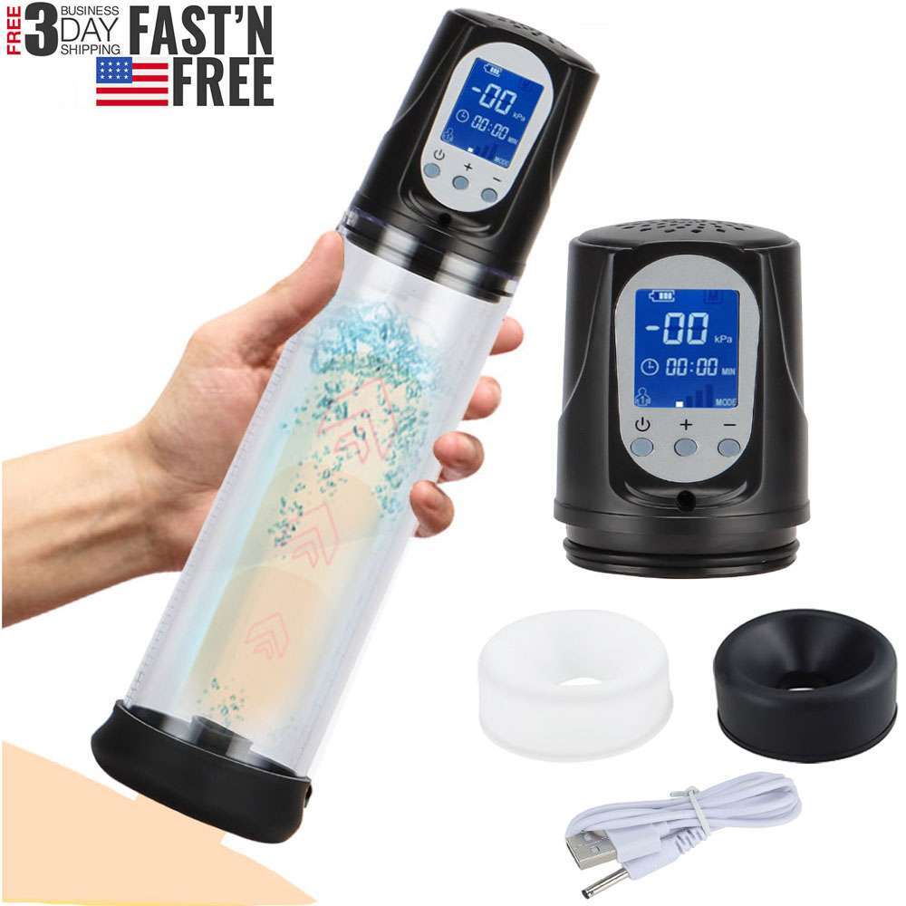 Vacuum Electric Penis Pump for Men Male Rechargeable Penis Enlarger ED Treatment