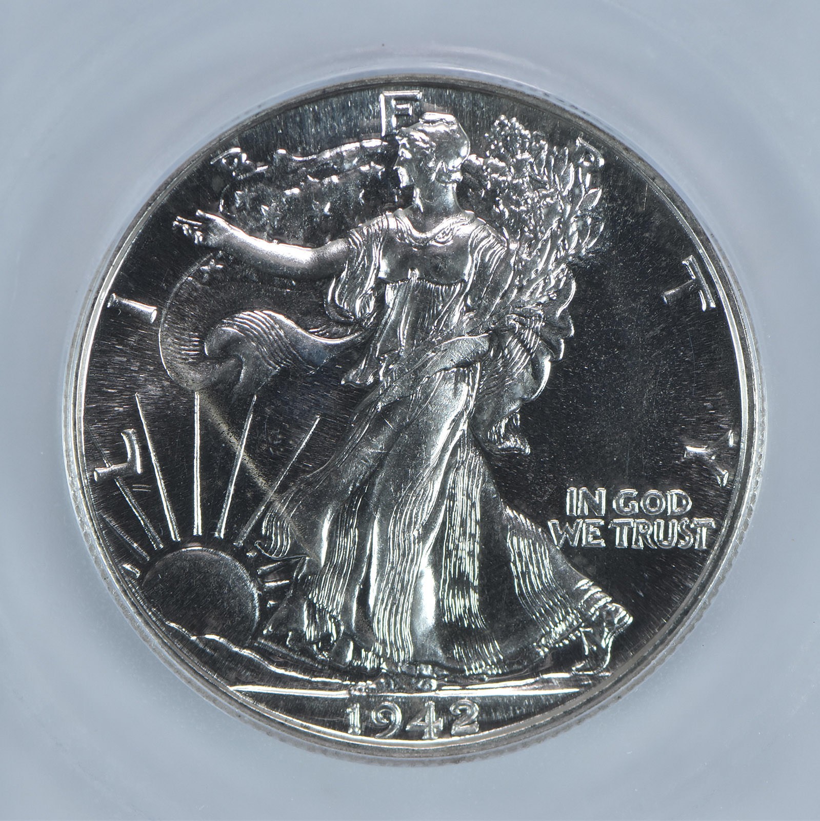 1942 Walking Liberty Half Dollar PR65 ICG