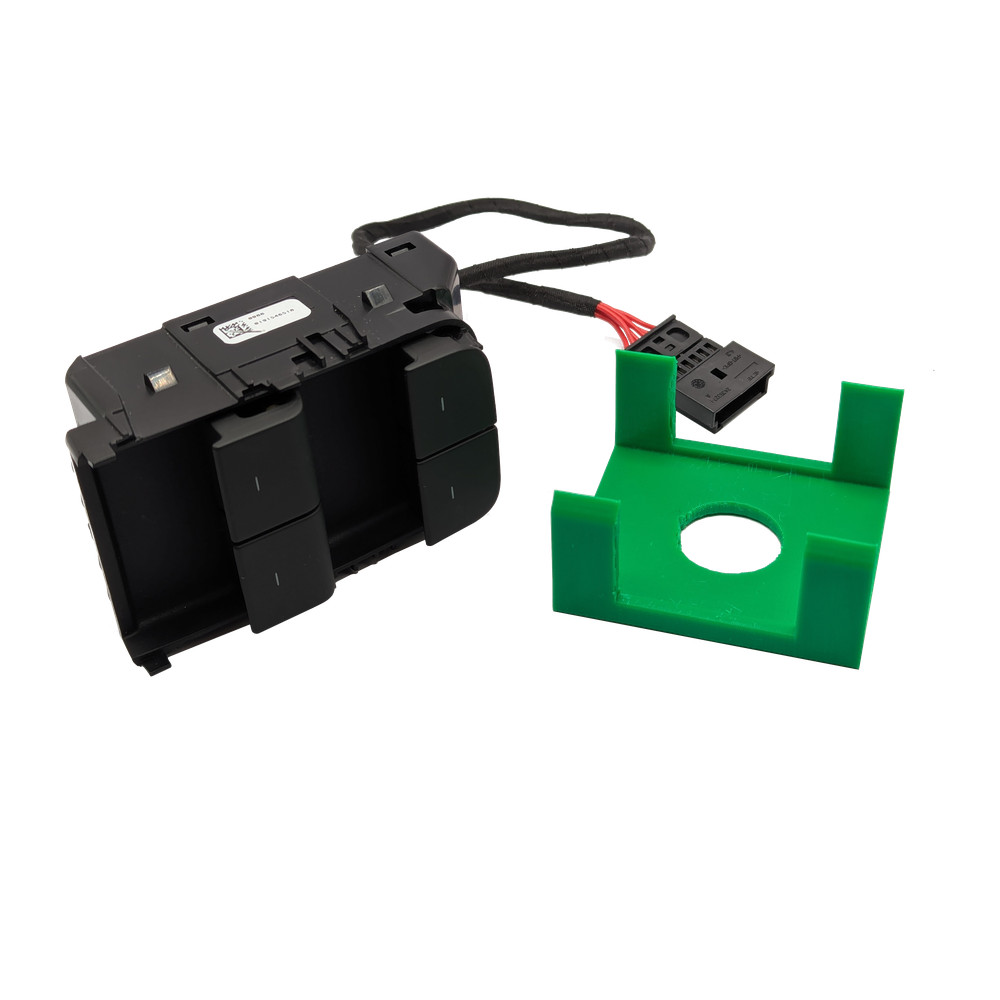 Tesla Model 3/Y Window Switch Replacement Kit: Matte Black Switch + Removal Tool