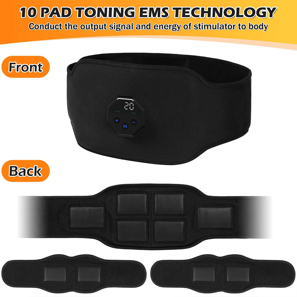 Electric Muscle Toner Simulation ABS Fat Burner Toning Belt Belly Shaper Machine