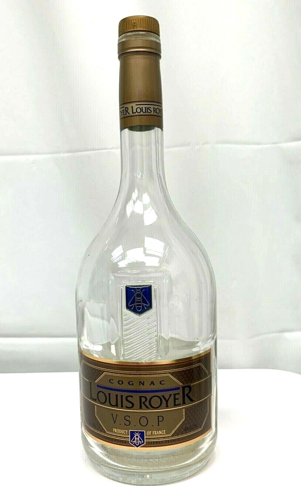 Louis Royer V.S.O.P Cognac Empty Bottle for Bar Display 750ml