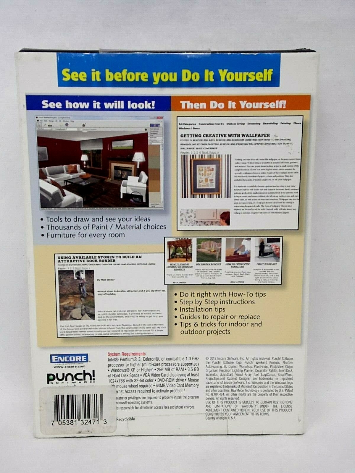 Punch! Weekend Projects PC Software Home Improvement