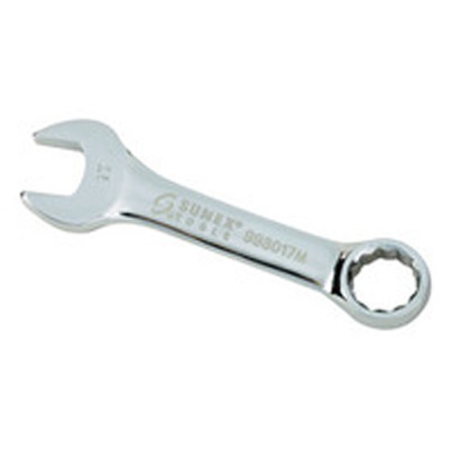 Sunex 17mm Fully Polished Stubby Combination Wrench (993017M)