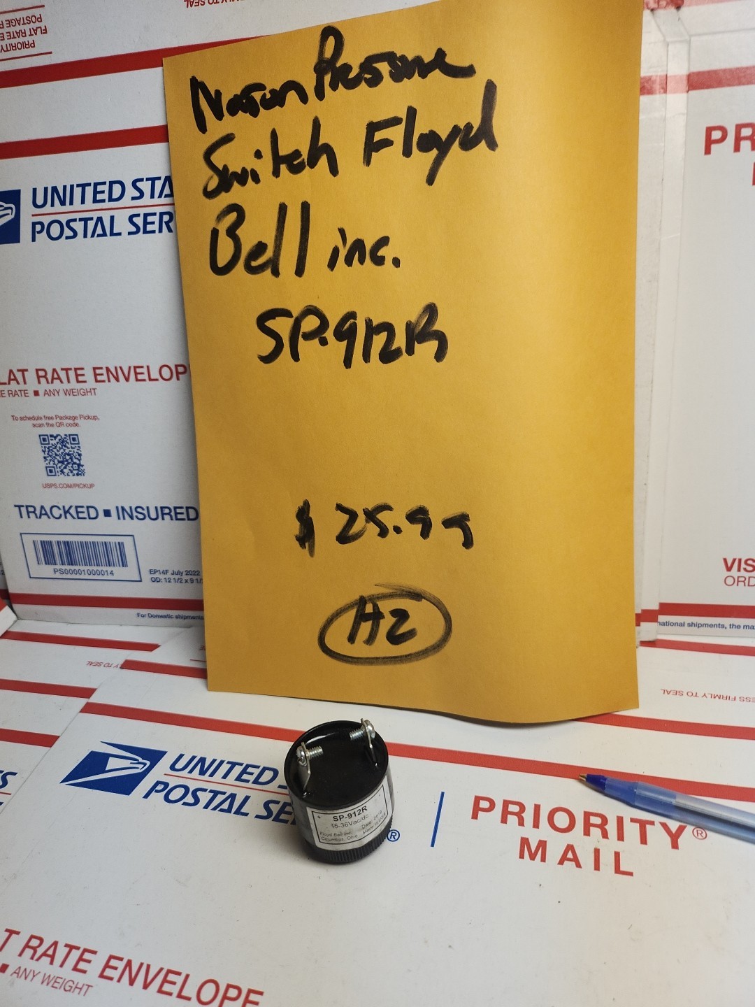 FLOYD BELL Pressure Switch SP-912R NEW , H2