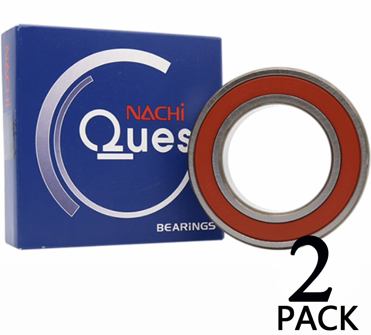 2PCS 6307-2NSE9 CM NACHI Brand Rubber Seal Ball Bearing 35x80x21 6307 2RS 6307RS