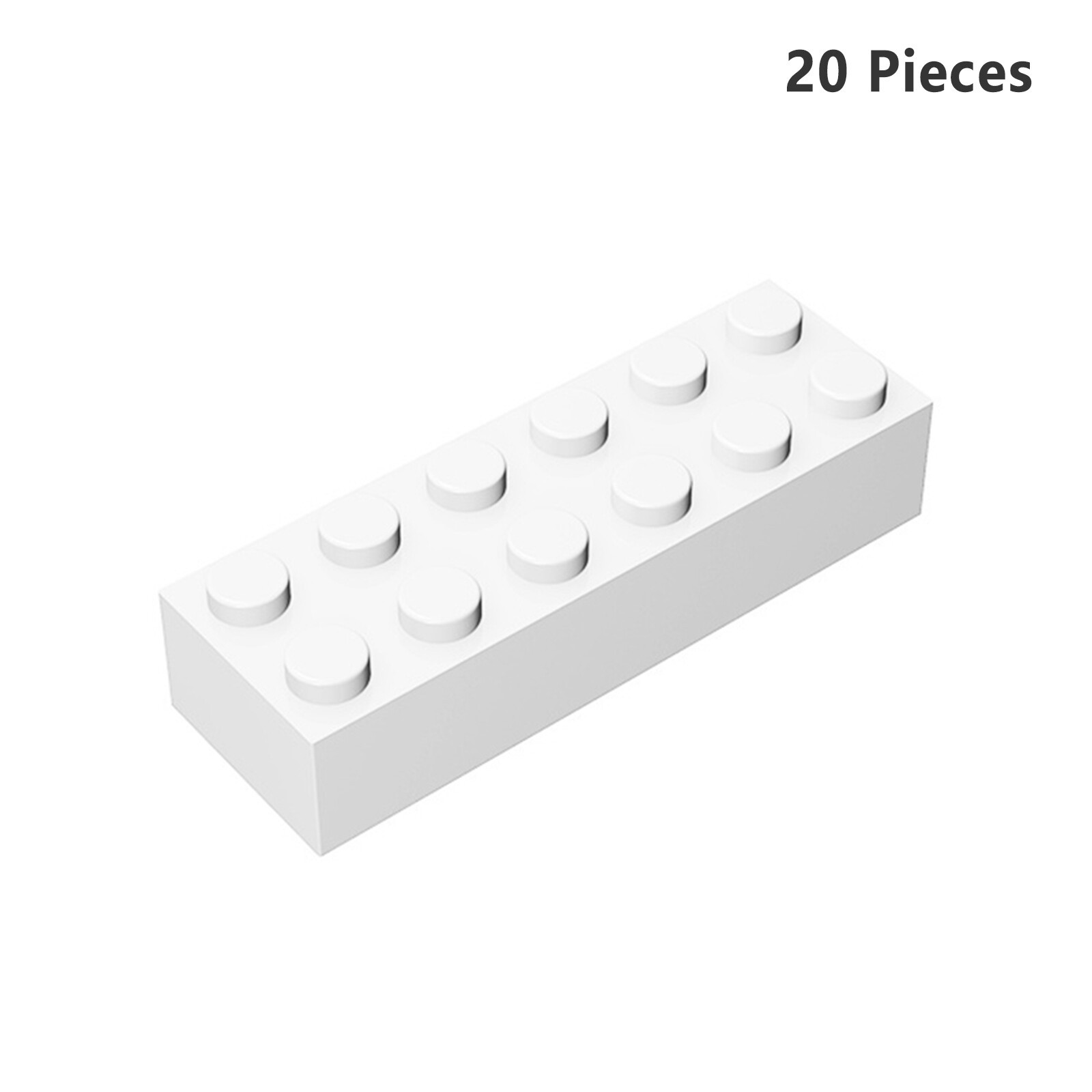 44237 Brick 2X6 White Bricks 20 Pieces Bricks, Pieces & Parts 100% Compatible