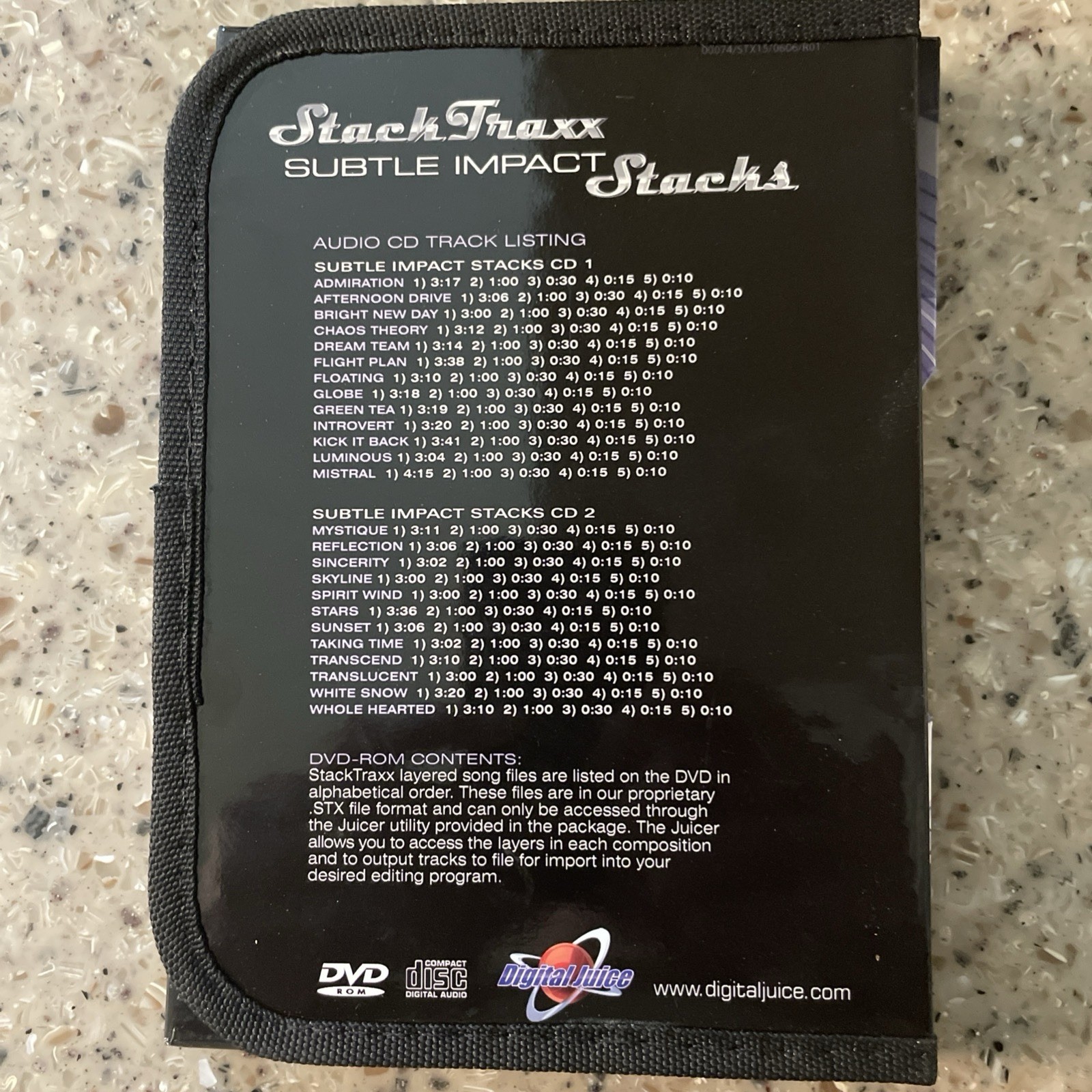 Audio Digital Subtle Impact Stacks Traxx Multi Track Digital Music #15