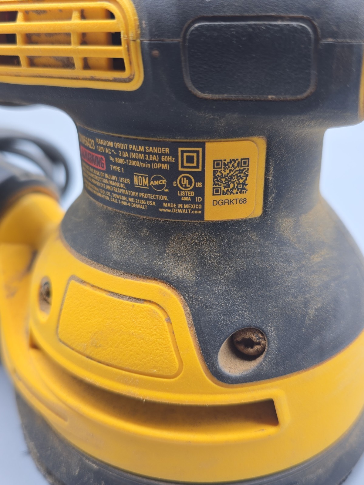 Dewalt DWE6423 Orbit Palm Sander