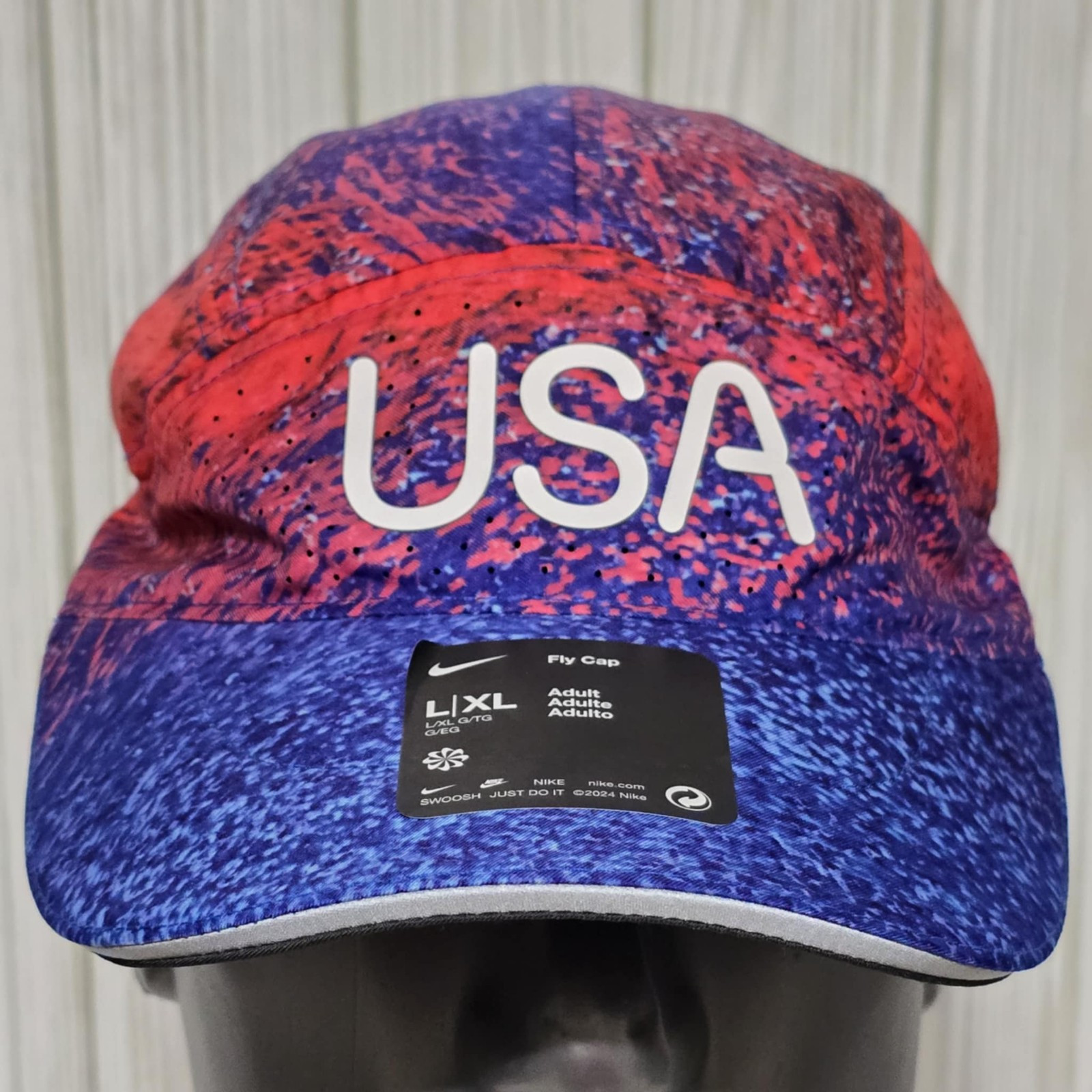Nike Team USA 2024 Olympics Dri Fit ADV Fly Hat Cap FN2348 635 Adult Size L/XL