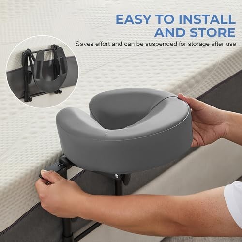Adjustable Foldable Massage Headrest - Memory Foam Face Cradle for Bed, Portable