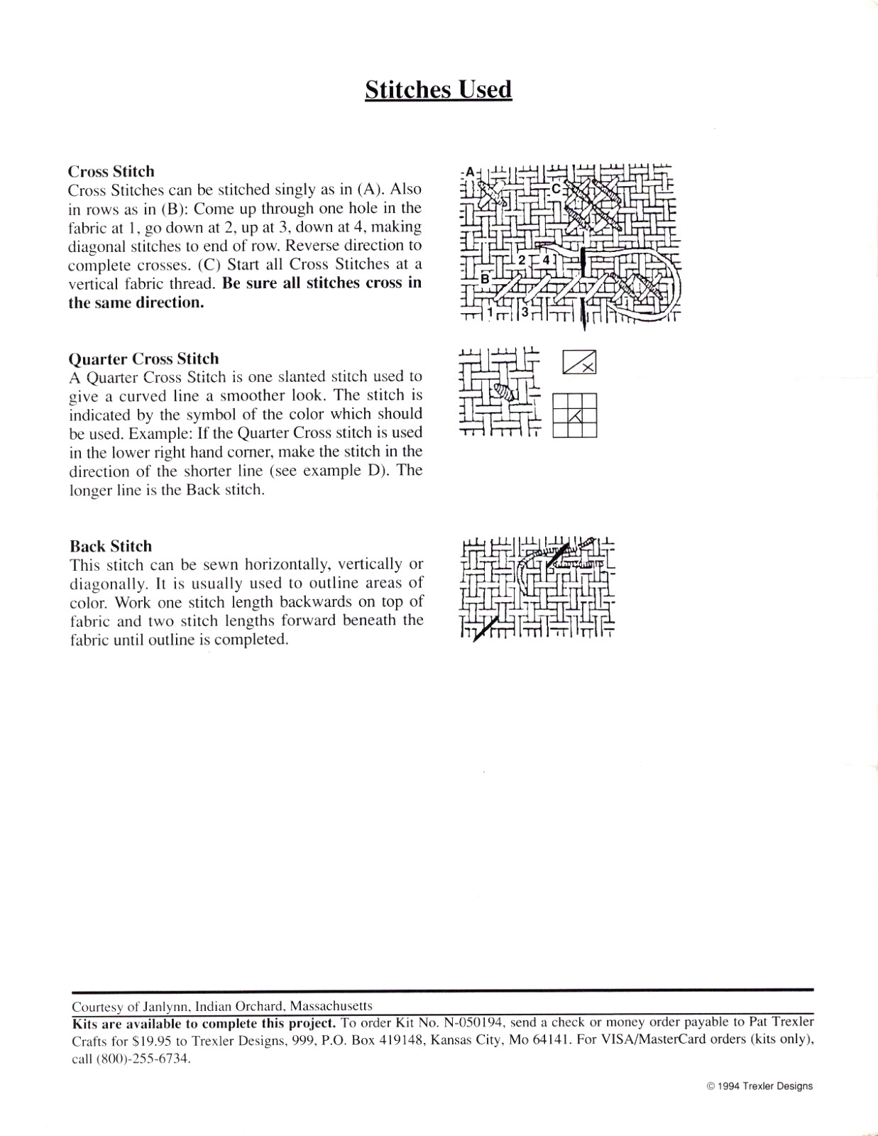 Herbal Window Counted Cross Stitch Leaflet 8 pages