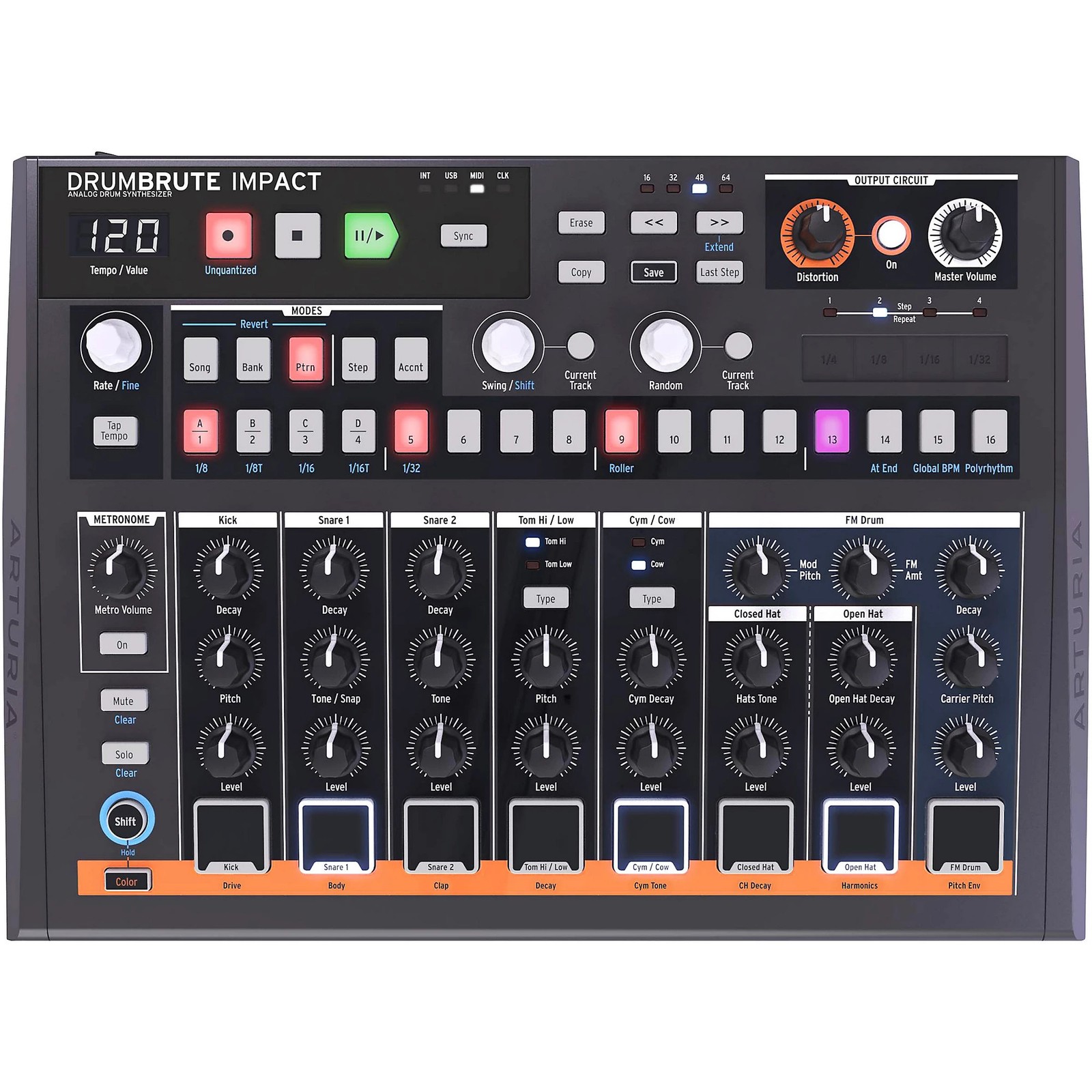 Arturia Drumbrute Impact Drum Machine