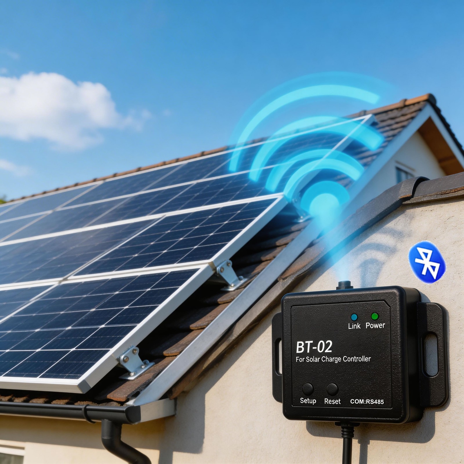 BT-02 Bluetooth Monitor Module Use For Solar Charge Controller Bluetooth Adapter