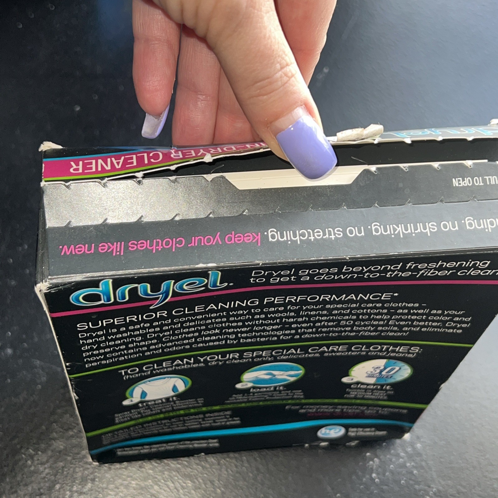 Dryel 30 min In-Dryer Cleaner Booster 2 Loads Kit Breezy Clean Scent New