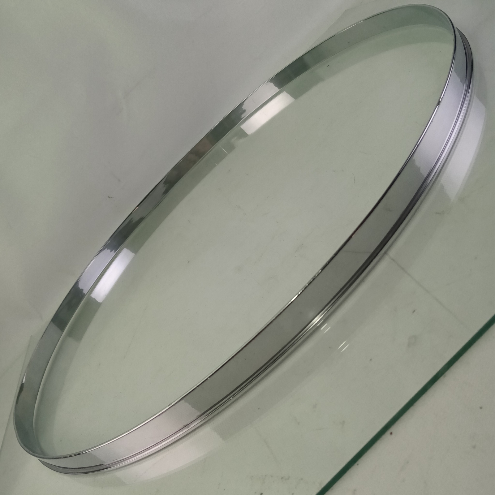 Gretsch 18"Single-Flange Broadkaster Floor Tom Drum Batter Rim/Hoop Chrome-Brass