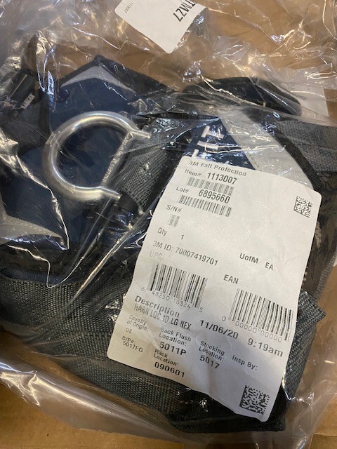 3M DBI-SALA ExoFit NEX Vest Harness Quick-Connect Chest and Legs, LG 1113007