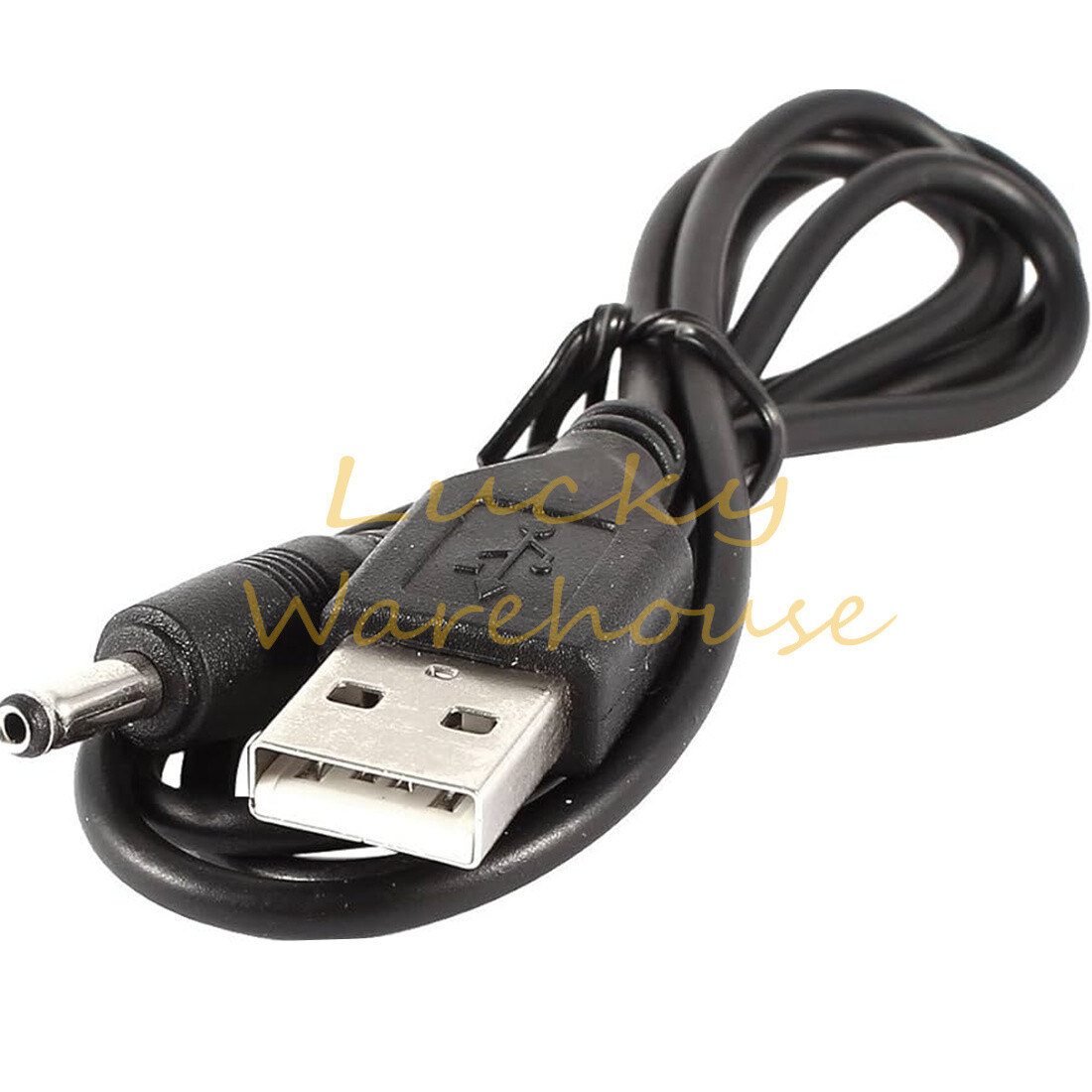 1Pcs NEW USB A Type Male to DC 3.5 Charging Cable Power Plug Barrel 1M