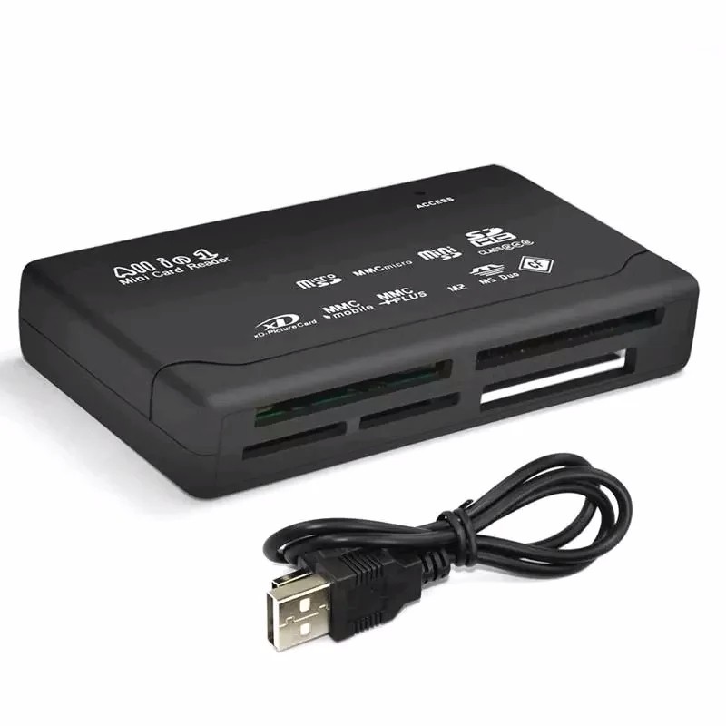 All in One USB Memory Card Reader External Multi Hub Adapter for SD TF CF xD MS