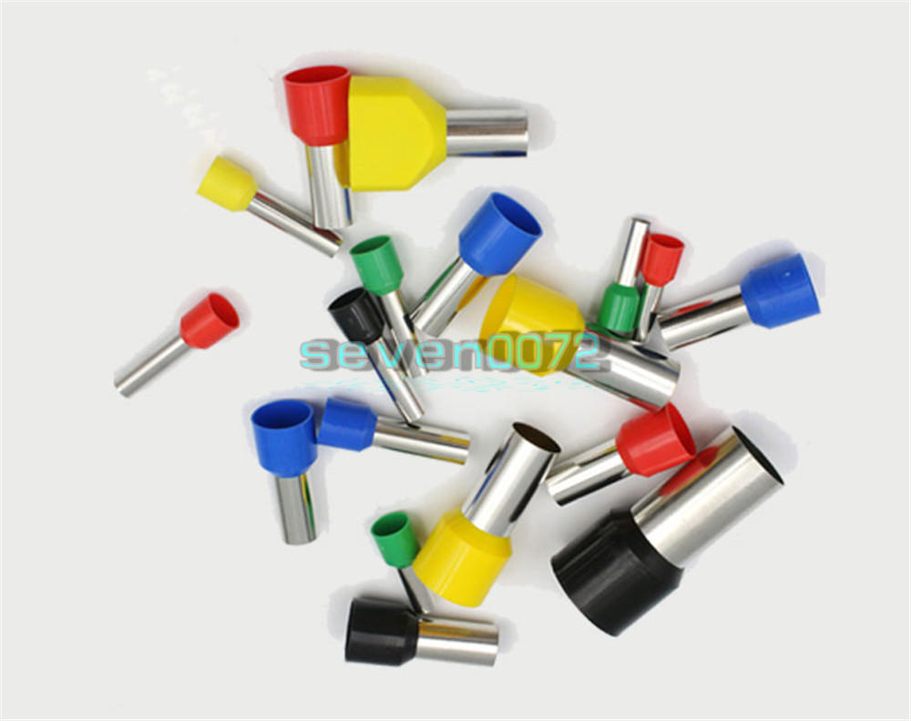 200 Pcs E7508 20AWG 0.75mm2 Wire Crimp Cord End Terminal Insulated Ferrule Blue