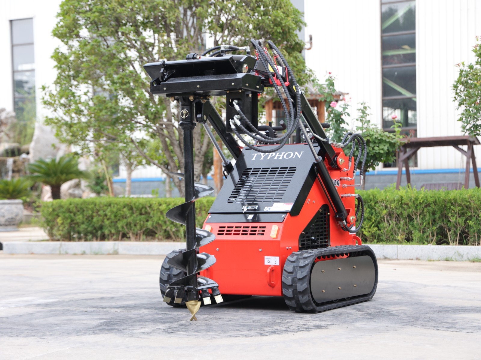 Auger Attachment mini skid steer loader attachments for TYPHON STOMP skidsteer\