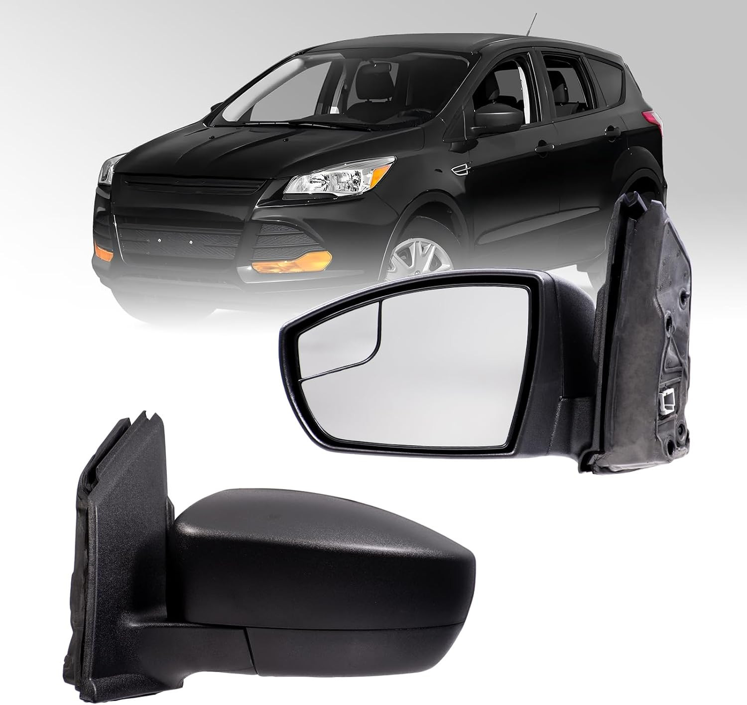 Left Driver Side Mirror Assembly Replacement Fit for 2013 2014 2015 2016 Ford Es