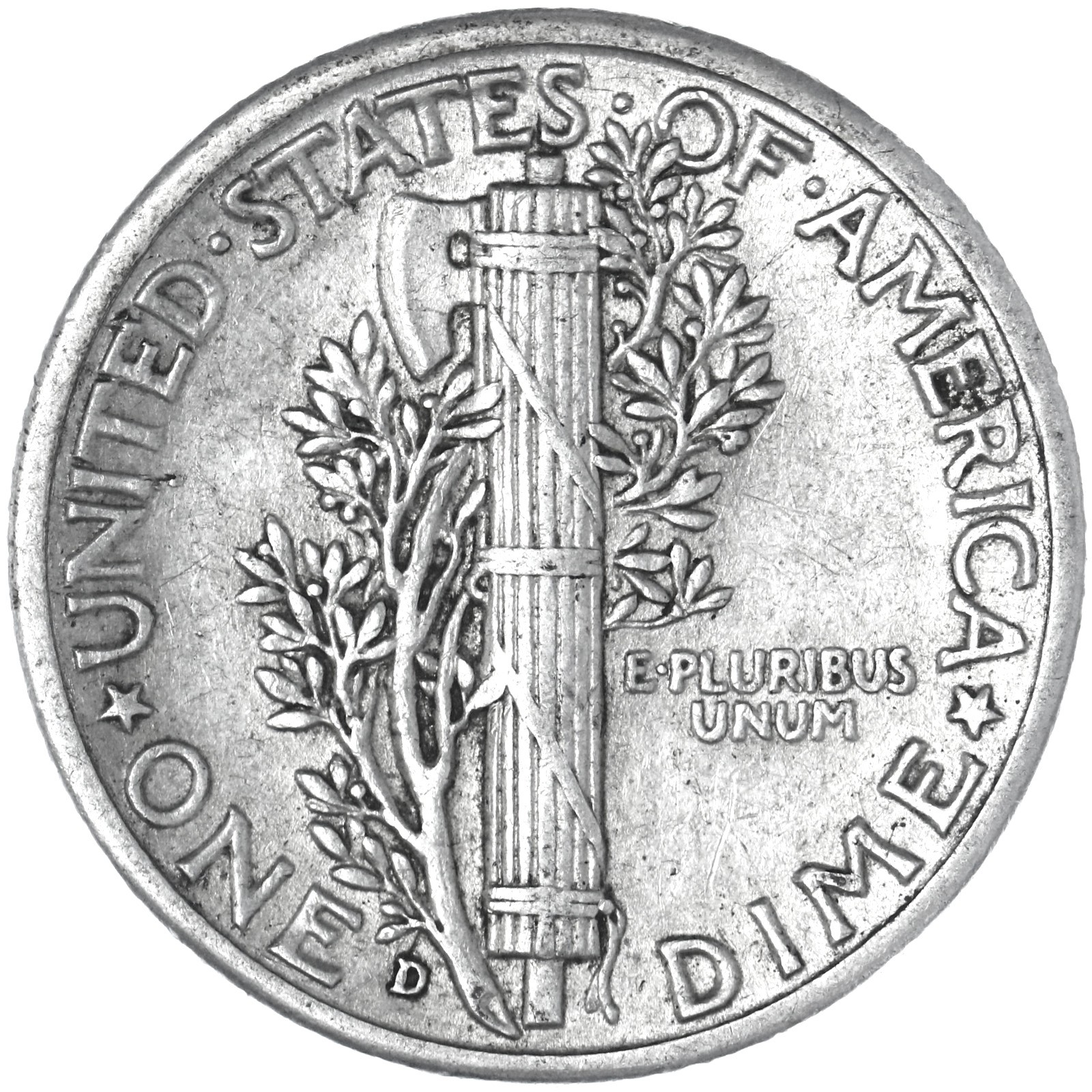 1942 D Mercury Dime 90% Silver Extra Fine XF