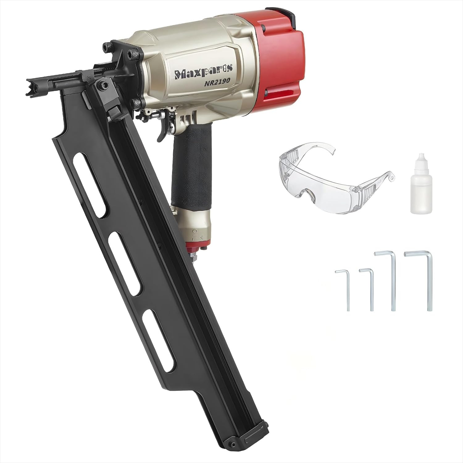 Framing Nail Gun NR2190, 21° Framing Nailer with Aluminum Magazine | Accepts 2"