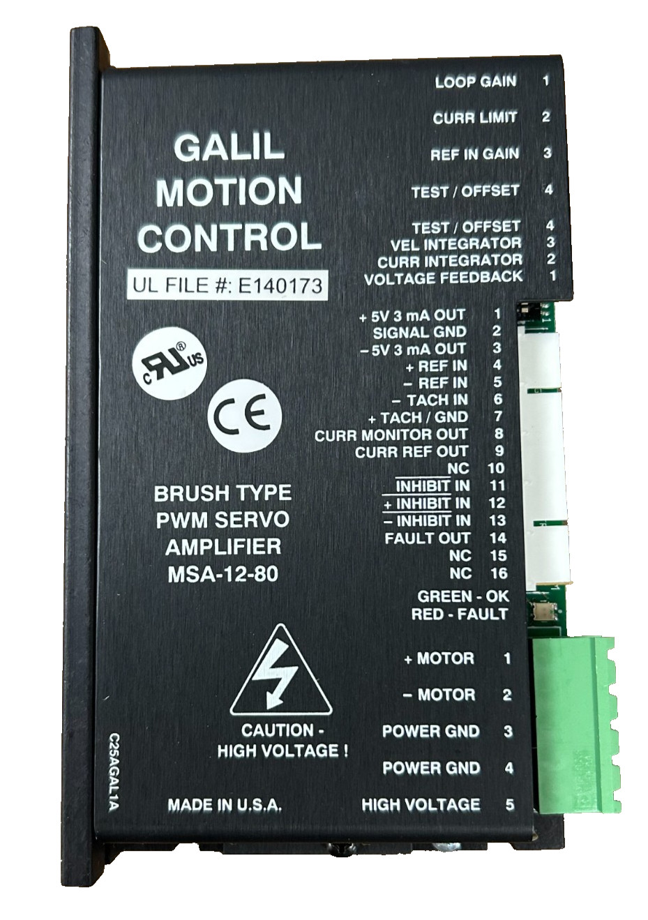 **NEW** GALIL MOTION CONTROL, MSA-12-80, 39581-0068, 25A8M-GAL