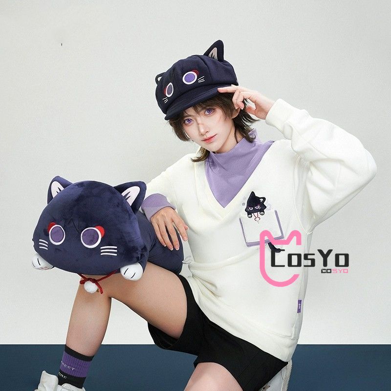 Game Genshin Im Cat Cosplay Wanderer Balladeer Beret Cap Accessories Gift