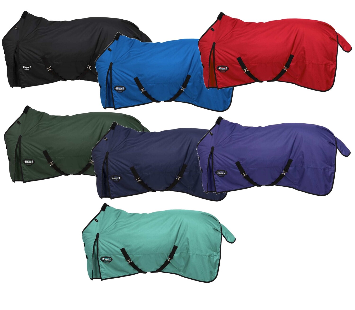 Winter Horse Turnout Blanket - 600D - 250 Grams - 69" to 84" - 7 Colors - Tough1