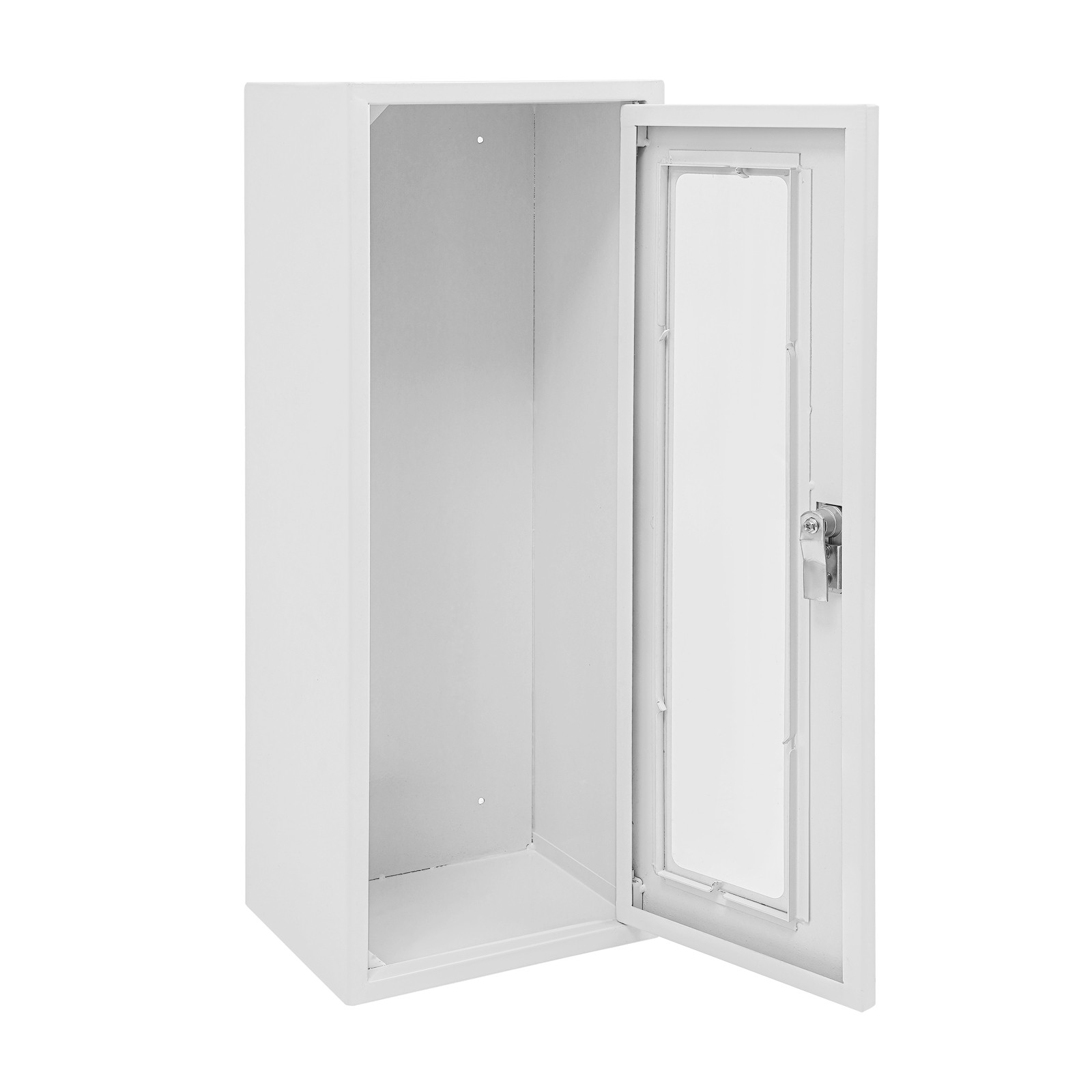 Fire Extinguisher Wall Cabinet FireTech Indoor Outdoor White Surface Mount
