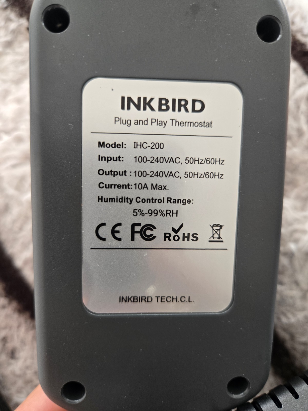 Inkbird - IHC-200 Plug and Play Humidity Controller - Preowned!