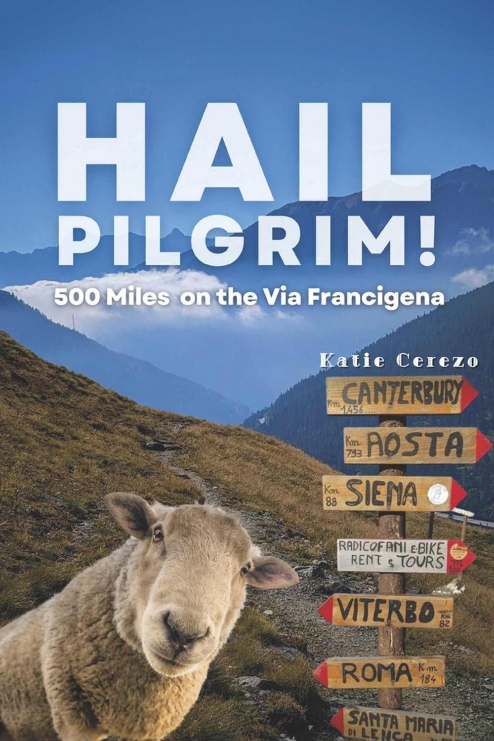 Hail Pilgrim!: 500 Miles on the Via Francigena by Katie Cerezo Paperback Book