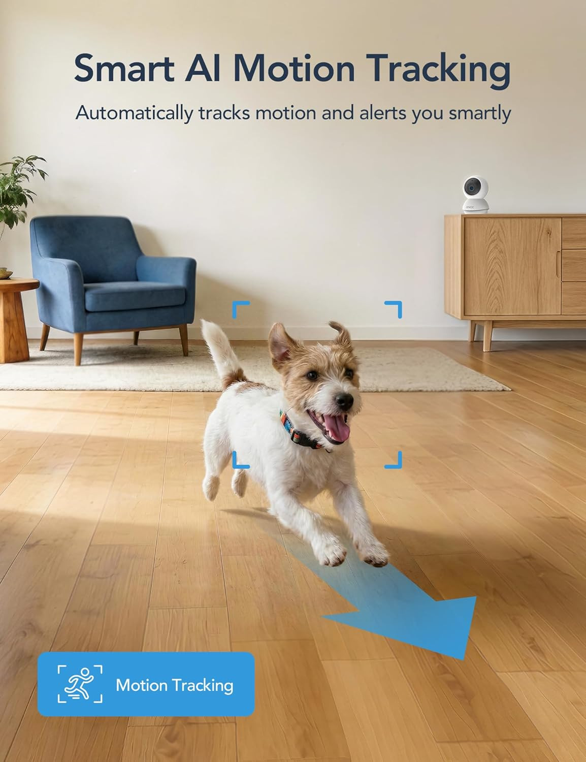 2K Wifi Cameras for Home Security, Security Camera Indoor, Baby/Pet Camera with